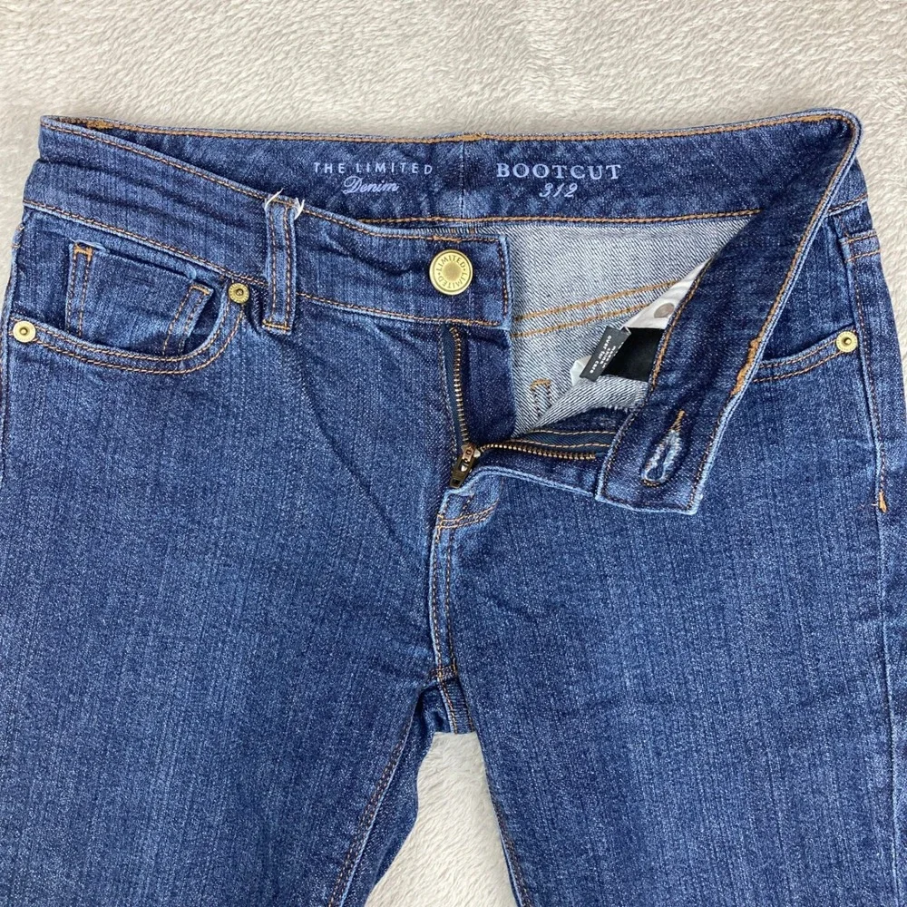 The Limited Denim 312 Bootcut Jeans Women's Size 0 Reg‎ Blue Stretch